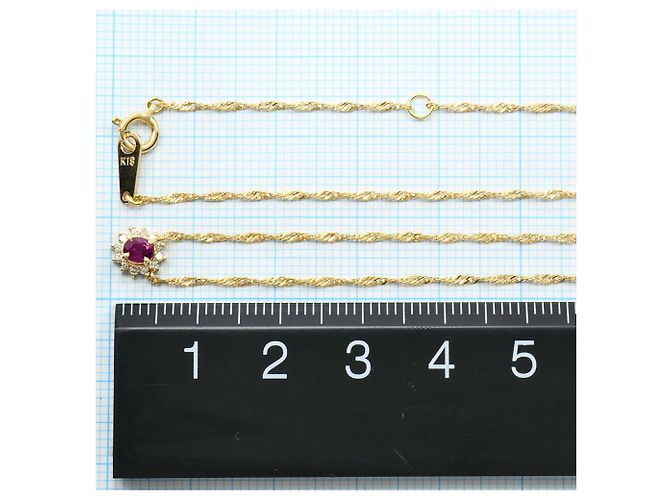 Autre Marque Collana in oro giallo 18K con rubino e diamante D'oro - vista 4