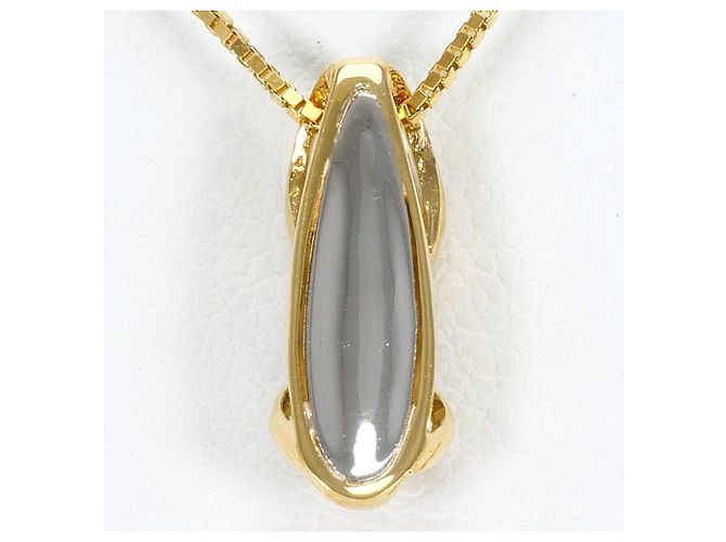 Autre Marque Collana in oro giallo 18K e platino con diamante D'oro - vista 3