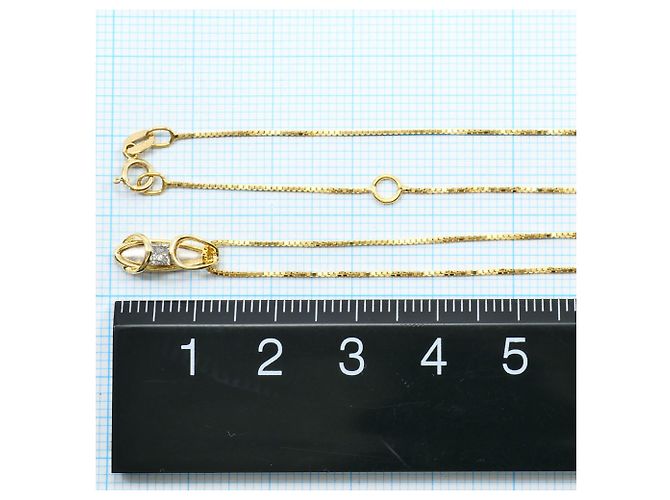 Autre Marque Collana in oro giallo 18K e platino con diamante D'oro - vista 4