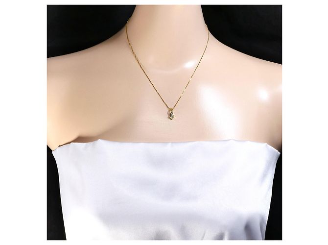 Autre Marque Collana in oro giallo 18K e platino con diamante D'oro - vista 5