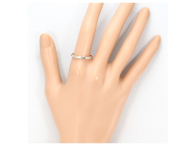 Autre Marque Ehering aus 18K Roségold und Platin mit Saphiren Golden - Ansicht 5