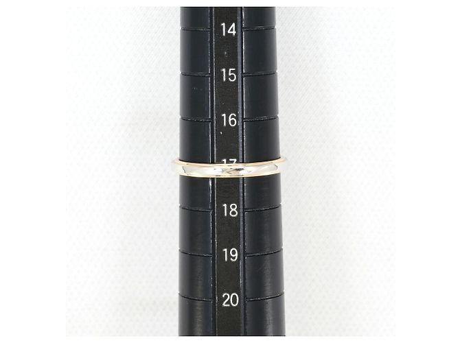 Autre Marque Ehering aus 18K Roségold und Platin mit Saphiren Golden - Ansicht 6
