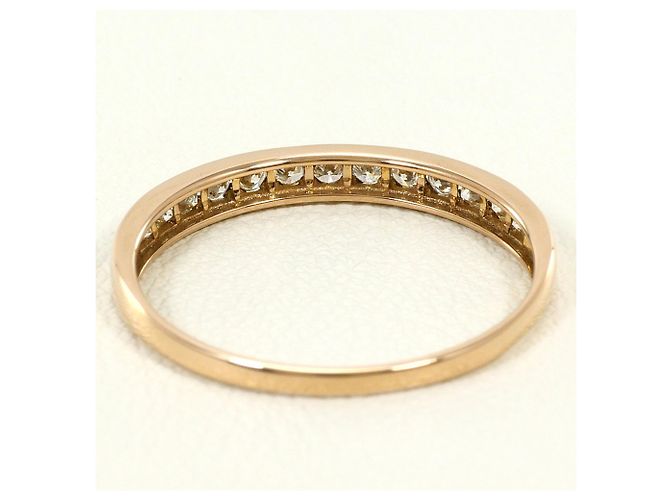 Autre Marque Ehering aus 18K Roségold mit Diamant Golden - Ansicht 3
