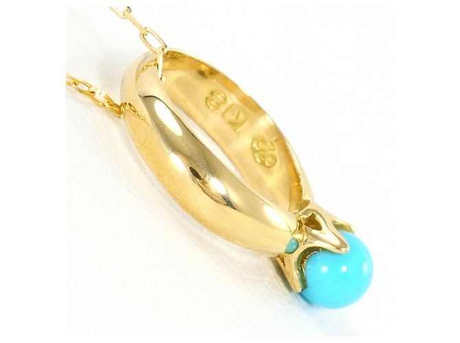 Autre Marque Collana in oro giallo 18K con turchese D'oro - vista 2