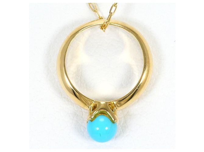 Autre Marque Collana in oro giallo 18K con turchese D'oro - vista 3
