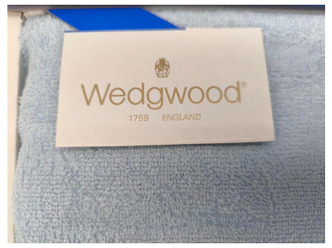 Autre Marque Drap de serviette Wedgwood bleu ciel en coton - vue 6