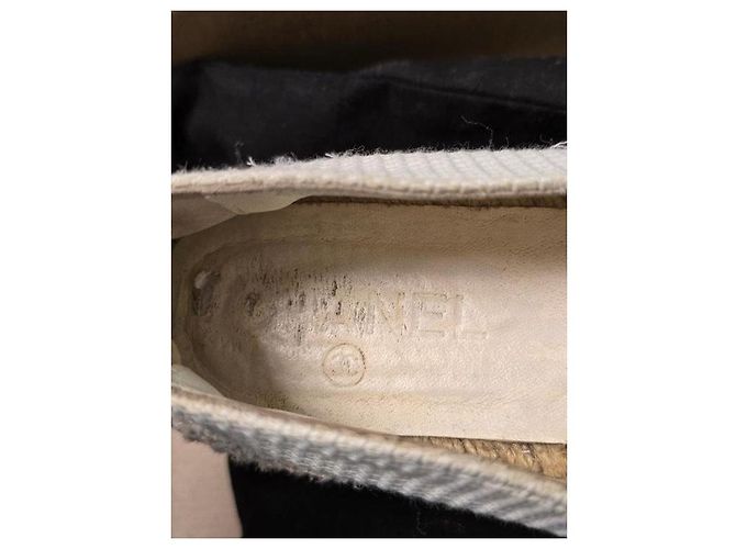 Chanel White Textile Espadrilles - Size 39 Pre-owned - view 6