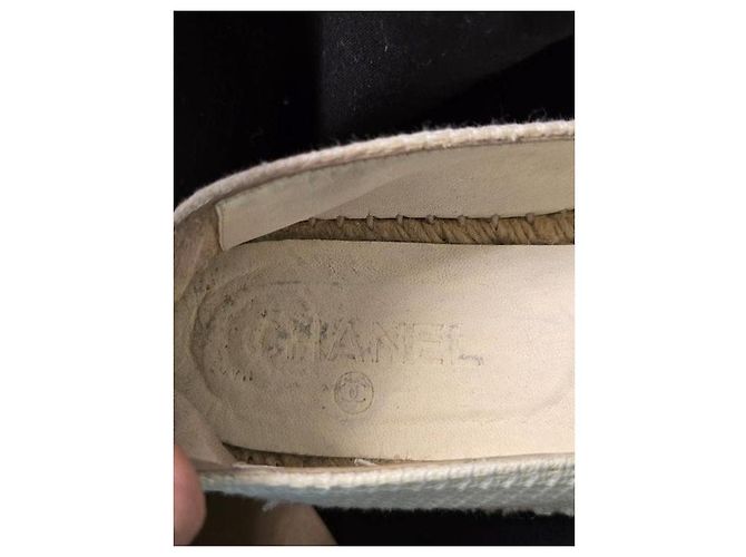 Chanel White Textile Espadrilles - Size 39 Pre-owned - view 7