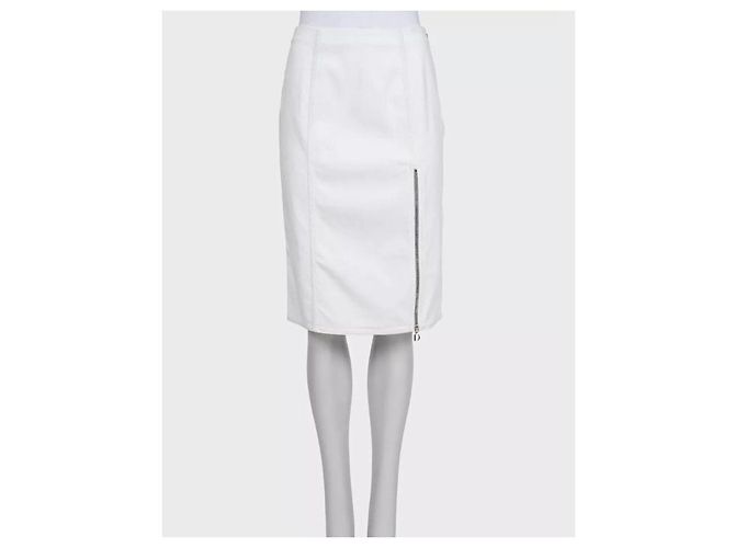 Christian Dior Structured White Jacket Skirt Suit Sz.M Pre-owned - view 4