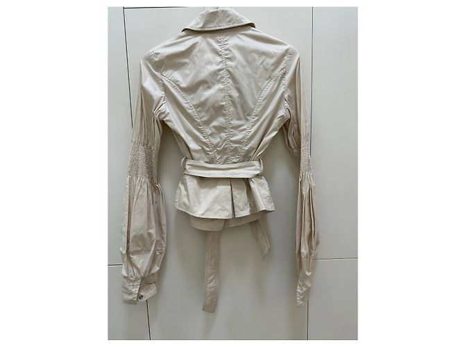 Ermanno Scervino Chic Ivory taillierte Jacke Sz.44 It gebraucht - Ansicht 4