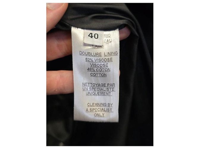 Balmain Black Leather Double-Breasted Jacket Sz.40 Pre-owned - view 5