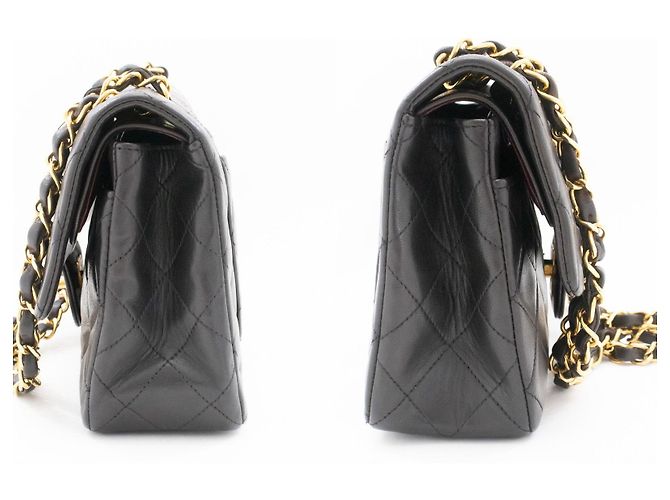 Chanel Classic Flap Lambskin Small Nero - vista 5