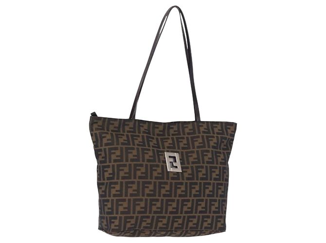 Fendi Zucca Canvas N/a Marrone - vista 4