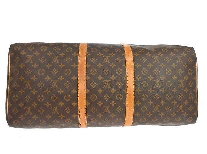 Louis Vuitton Keepall Monogram 60 Marrone - vista 3