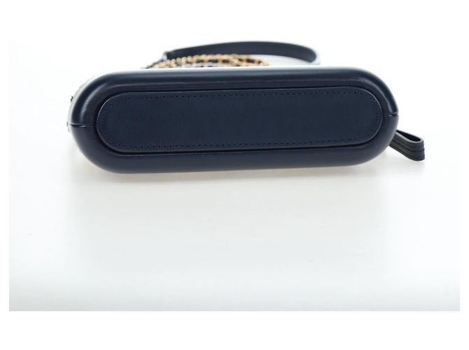 Chanel Gabrielle Tweed Small Blu navy - vista 4