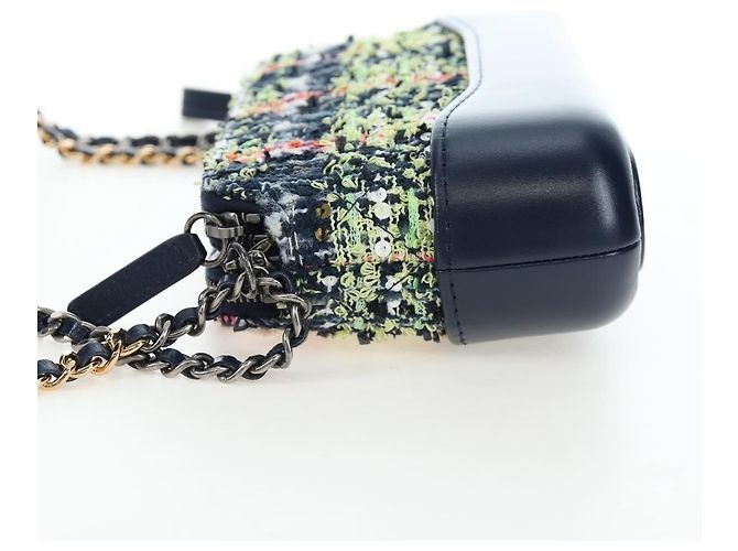 Chanel Gabrielle Tweed Small Blu navy - vista 5