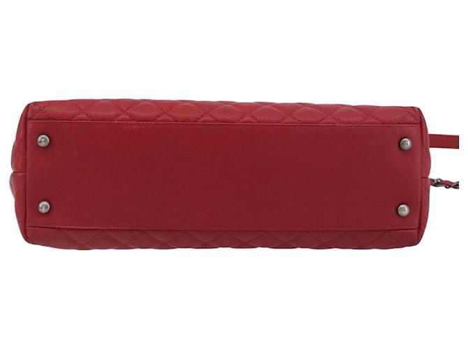 Coco Handle Chanel Coco Top Handle Caviar Large Rosso - vista 4