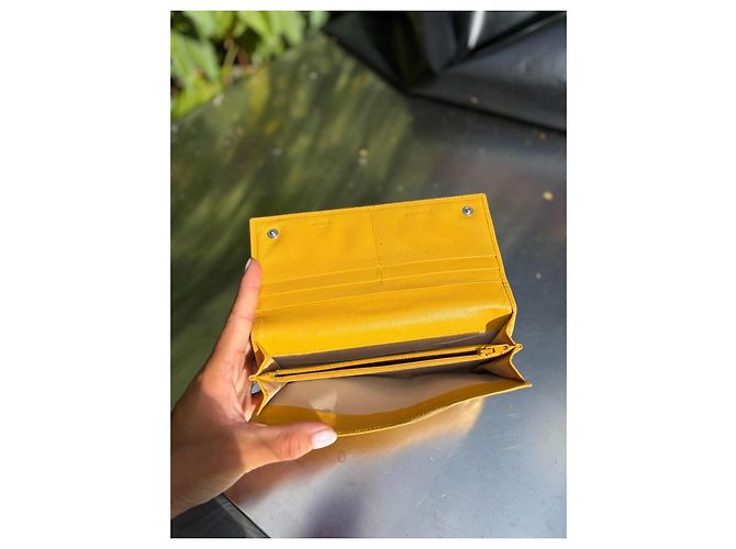 Cartera Prada Saffiano de piel amarilla Amarillo - vista 6