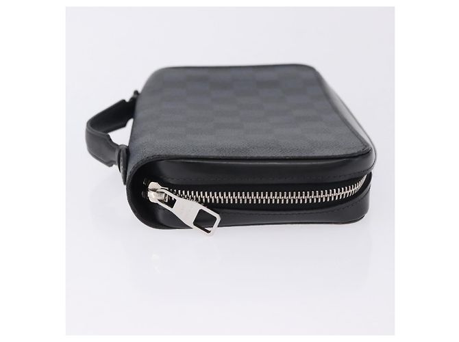 Louis Vuitton Zippy XL Damier Leather Nero - vista 5