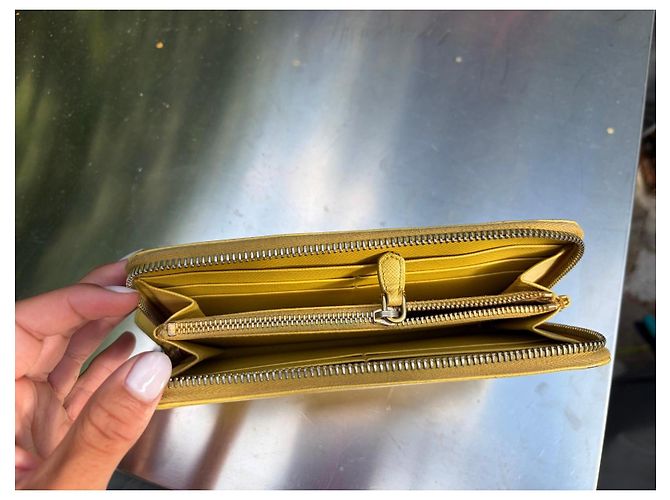 Cartera Prada Saffiano de cuero amarilla Amarillo - Ansicht 11
