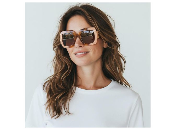 Marmont Gafas de sol Gucci GG1022S Castaño Beige - vista 3