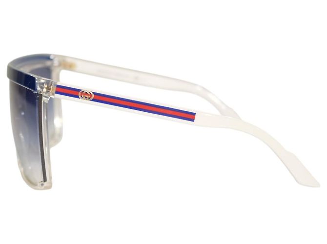 Gafas de sol Gucci GG 3554/S Blue Shield Blanco Azul - vista 10