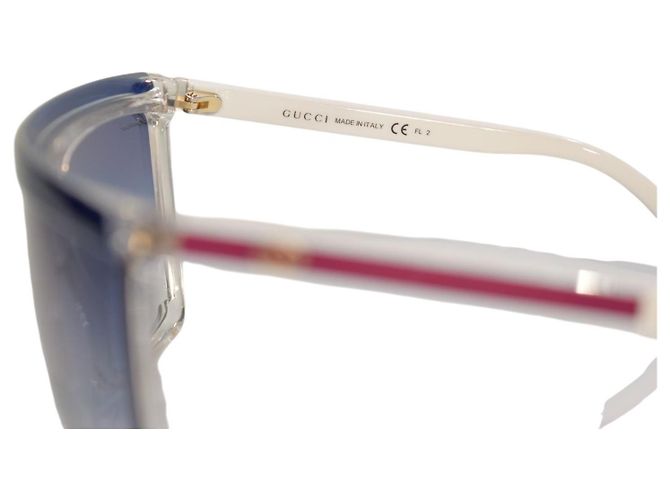 Gafas de sol Gucci GG 3554/S Blue Shield Blanco Azul - vista 11