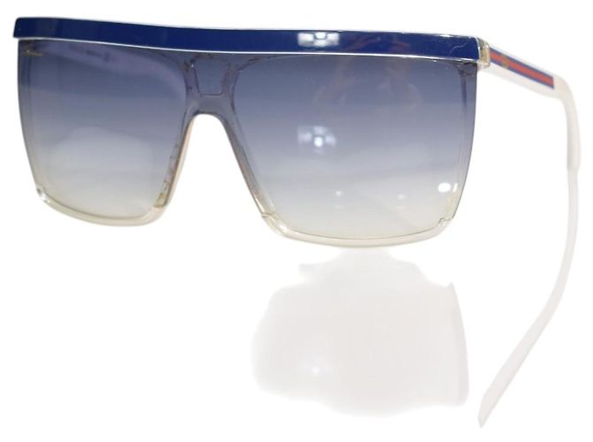 Gafas de sol Gucci GG 3554/S Blue Shield Blanco Azul - vista 2