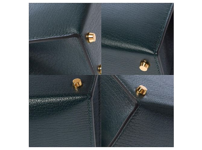 Hermès Borsa HERMES Kelly Mini in Pelle Verde - 103842 - vista 12