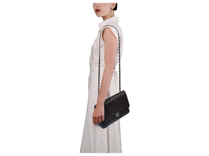 Borsa CHANEL Timeless/Classique in Pelle Nera - 103868 Nero - vista 13