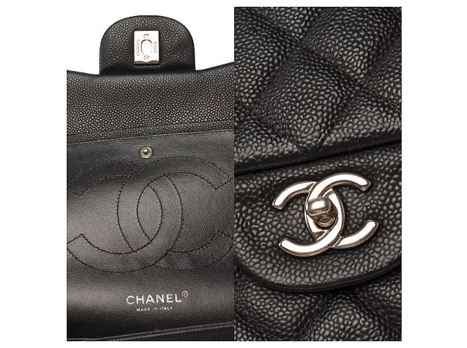 Borsa CHANEL Timeless/Classique in Pelle Nera - 103868 Nero - vista 7