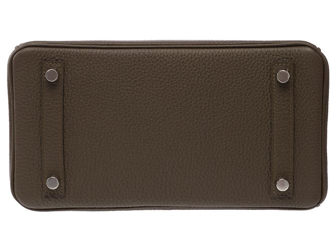 Hermès Borsa HERMES Birkin 25 in Pelle Verde - 103874 - vista 11