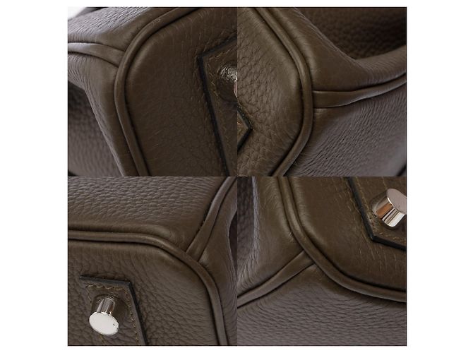 Hermès Borsa HERMES Birkin 25 in Pelle Verde - 103874 - vista 12