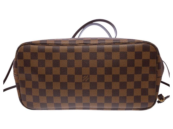 Borsa LOUIS VUITTON Neverfull in Tela Marrone - 103852 - vista 14