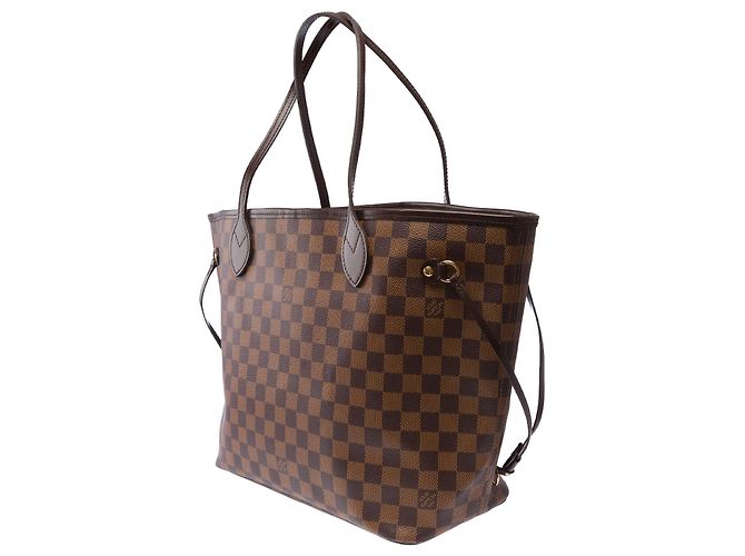 Borsa LOUIS VUITTON Neverfull in Tela Marrone - 103852 - vista 7
