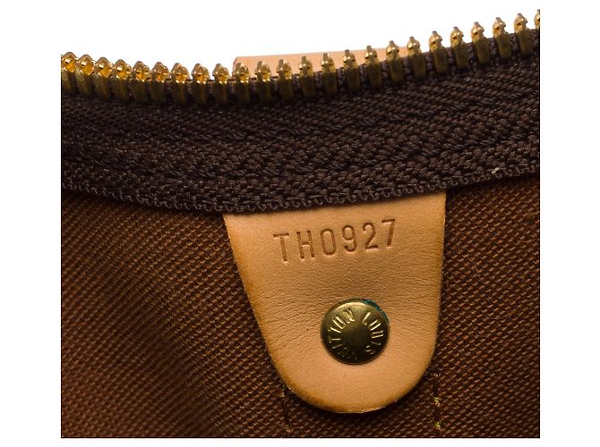 Borsa LOUIS VUITTON Keepall in Tela Marrone - 103853 - vista 7