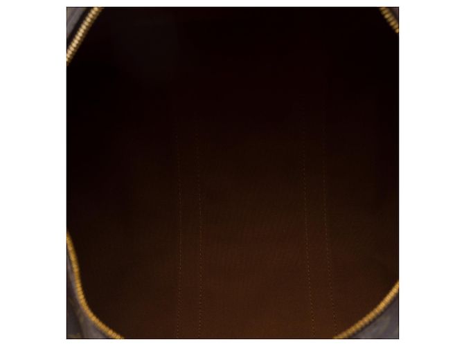 Borsa LOUIS VUITTON Keepall in Tela Marrone - 103853 - vista 8