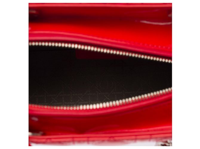 Borsa DIOR Lady Dior in Pelle Rossa - 103867 Rosso - vista 8