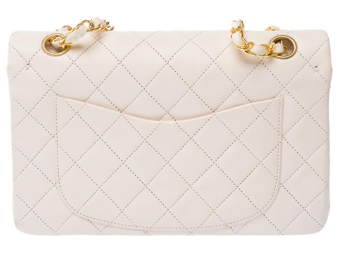 Borsa CHANEL Timeless/Classique in Pelle Bianca - 103866 Bianco - vista 4