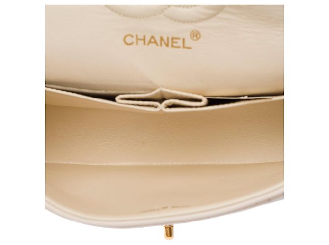 Borsa CHANEL Timeless/Classique in Pelle Bianca - 103866 Bianco - vista 9