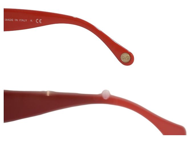 Dolce & Gabbana D&G 8058 Occhiali da sole oversize righe nautiche Bianco Rosso Blu - vista 9