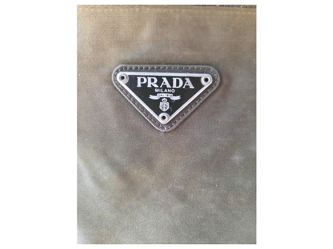 Prada Re-Nylon Shopper Tasche Khaki - Ansicht 3