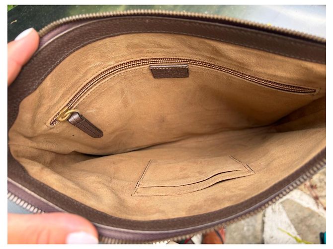 Borsa a Tracolla Gucci GG Supreme Bengal Tiger Marrone Rosso Verde - vista 2