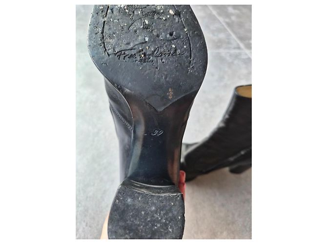 Free Lance Robertot Botines de cuero negro - vista 10