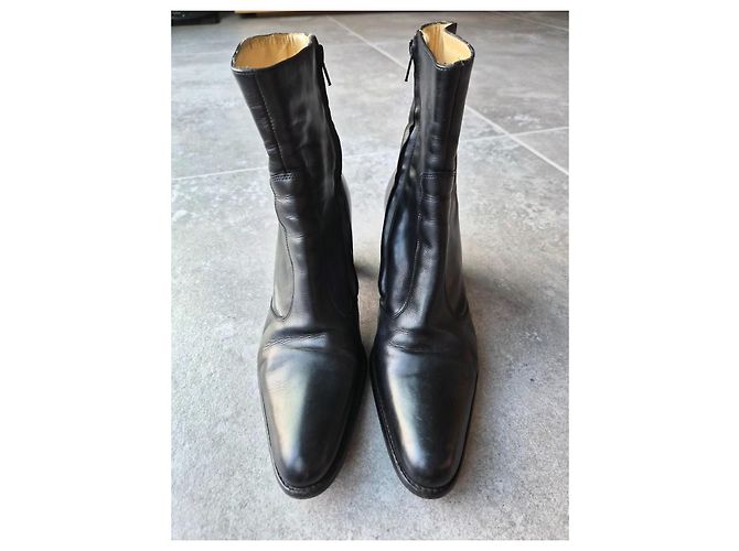 Free Lance Robertot Botines de cuero negro - vista 5