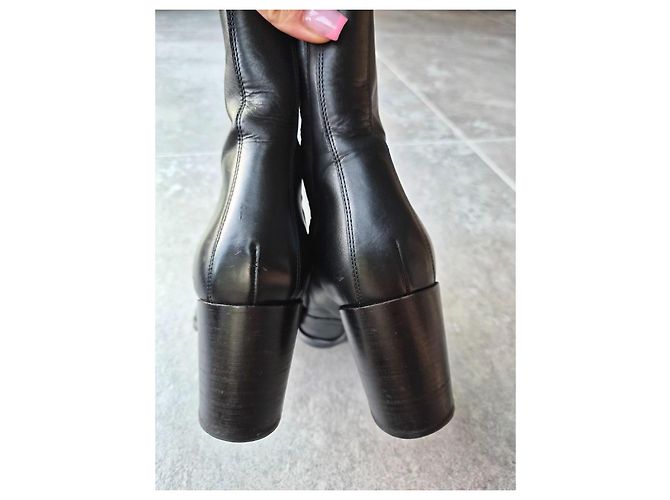 Free Lance Robertot Botines de cuero negro - vista 7