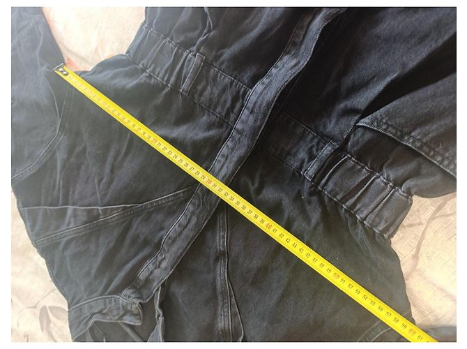 Zara Mono corto de mezclilla negro - vista 11