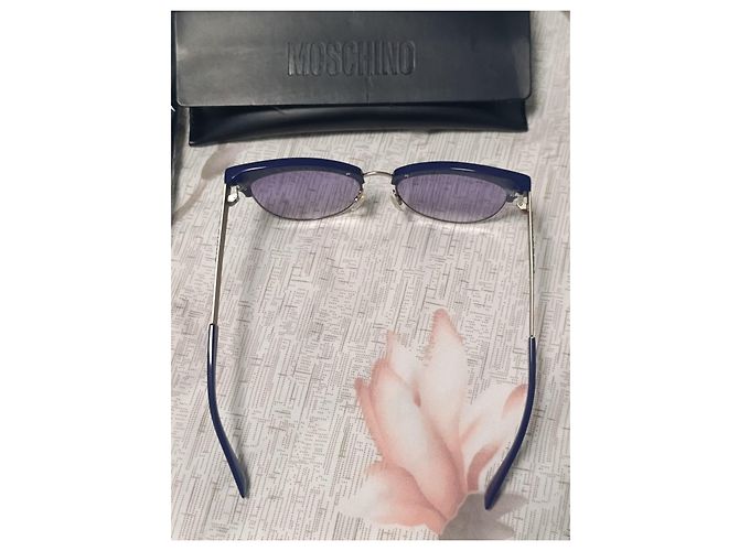 Occhiali da sole Moschino Cat Eye Blu Porpora - vista 13