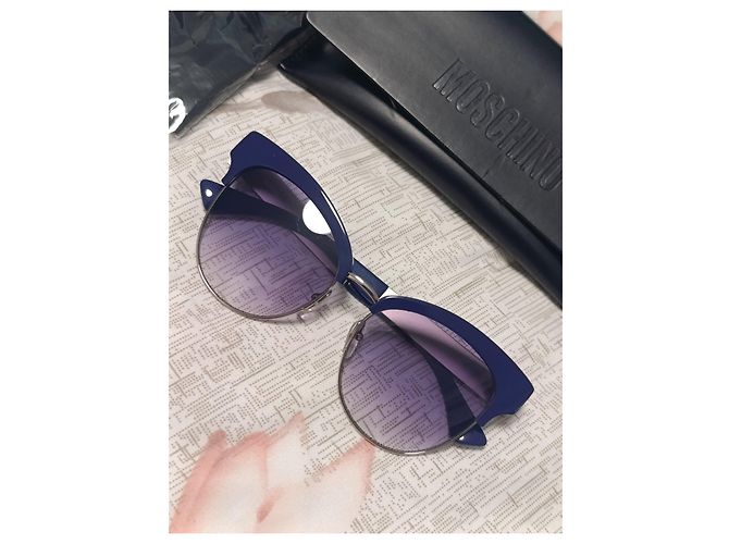 Occhiali da sole Moschino Cat Eye Blu Porpora - vista 2