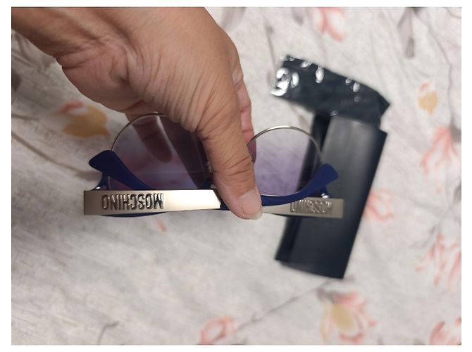 Occhiali da sole Moschino Cat Eye Blu Porpora - vista 5